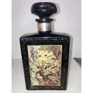 VTG Empty Americana Collection J W Dant Whisky Decanter The Alamo